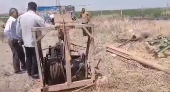 توقیف یک دستگاه حفاری غیرمجاز برقی در شهرستان کرمانشاه